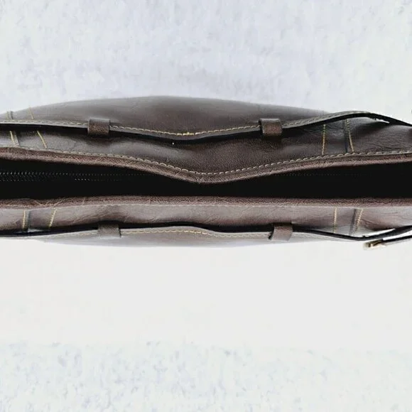 Liz Claiborne Vintage Taupe Faux Leather Hobo  Shoulder Bag - Picture 10 of 16